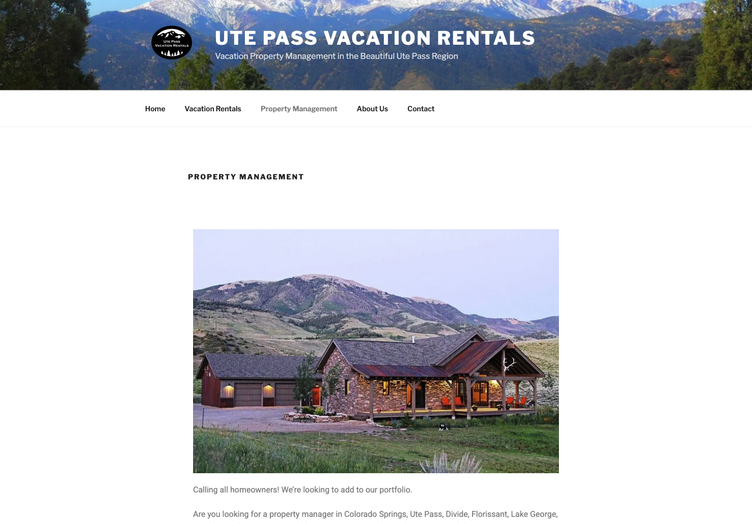Ute Pass Vacation Rentals